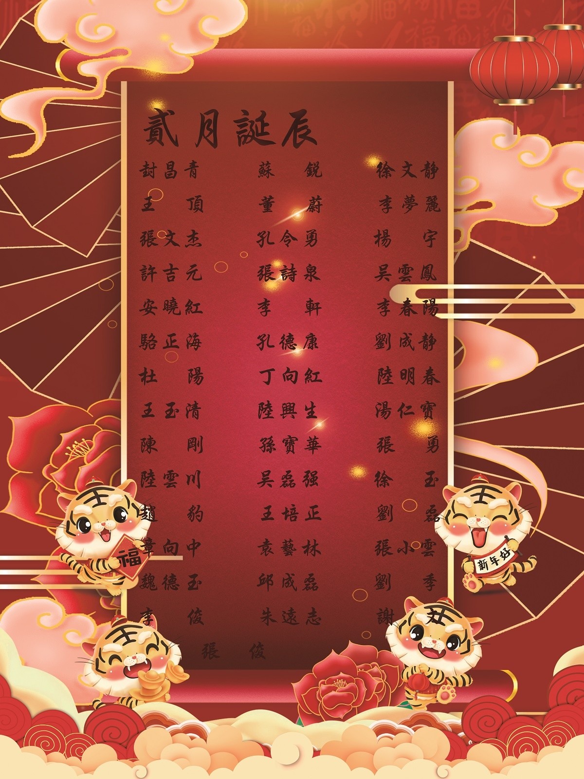 【生日祝?！抗ё?2月生日的員工生日快樂！